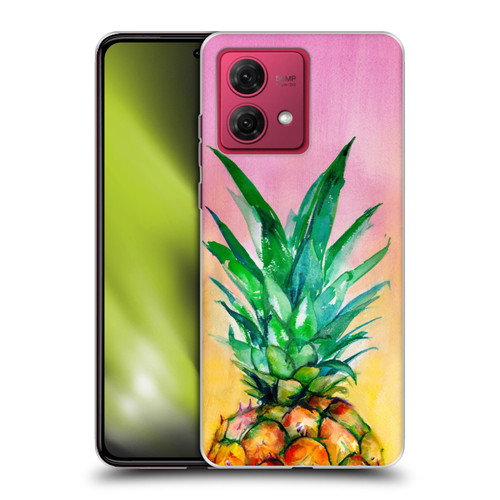 Mai Autumn Paintings Ombre Pineapple Soft Gel Case for Motorola Moto G84 5G