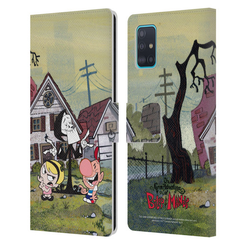 The Grim Adventures of Billy & Mandy Graphics Poster Leather Book Wallet Case Cover For Samsung Galaxy A51 (2019)