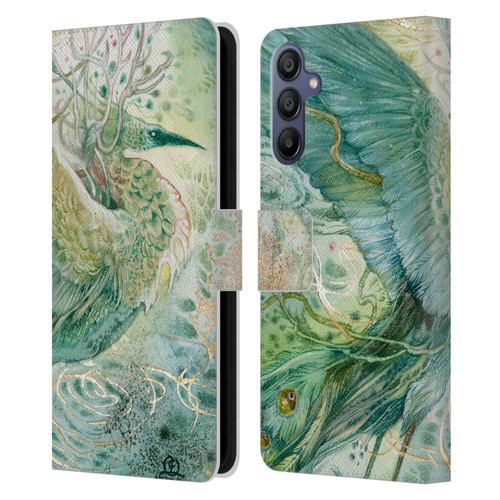 Stephanie Law Birds Phoenix Leather Book Wallet Case Cover For Samsung Galaxy A15