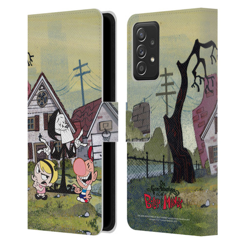 The Grim Adventures of Billy & Mandy Graphics Poster Leather Book Wallet Case Cover For Samsung Galaxy A52 / A52s / 5G (2021)