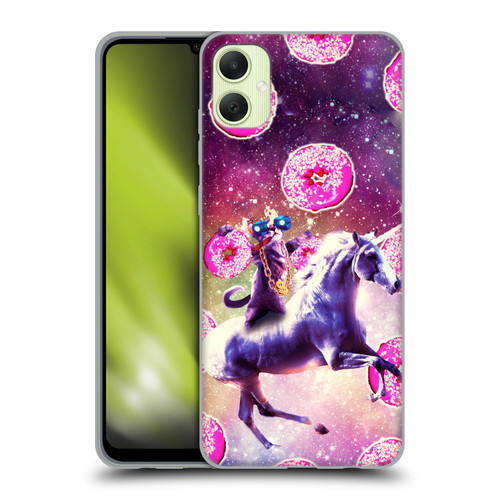 Random Galaxy Mixed Designs Thug Cat Riding Unicorn Soft Gel Case for Samsung Galaxy A05