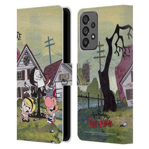 The Grim Adventures of Billy & Mandy Graphics Poster Leather Book Wallet Case Cover For Samsung Galaxy A73 5G (2022)