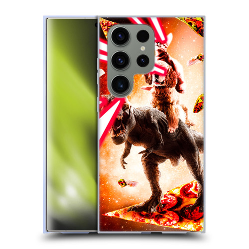 Random Galaxy Space Cat Dinosaur & Dog Lazer Eye Soft Gel Case for Samsung Galaxy S24 Ultra 5G