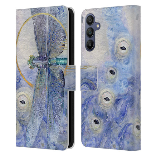 Stephanie Law Immortal Ephemera Dragonfly Leather Book Wallet Case Cover For Samsung Galaxy A15