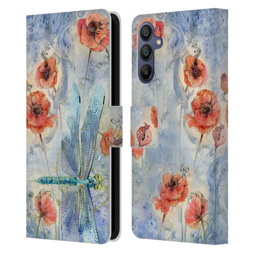Stephanie Law Immortal Ephemera When Flowers Dream Leather Book Wallet Case Cover For Samsung Galaxy A15