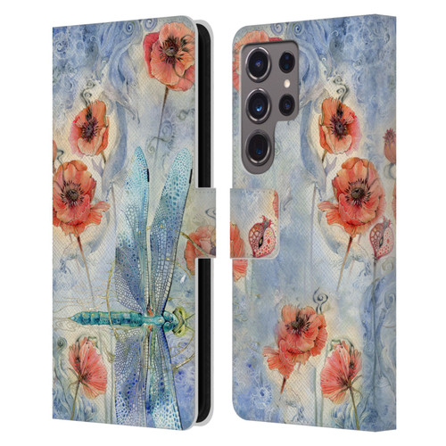 Stephanie Law Immortal Ephemera When Flowers Dream Leather Book Wallet Case Cover For Samsung Galaxy S24 Ultra 5G