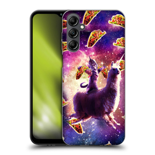 Random Galaxy Space Llama Warrior Cat & Tacos Soft Gel Case for Samsung Galaxy M14 5G