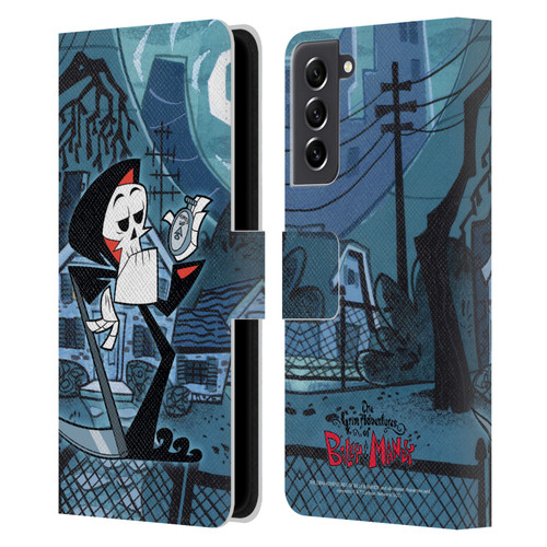 The Grim Adventures of Billy & Mandy Graphics Grim Leather Book Wallet Case Cover For Samsung Galaxy S21 FE 5G