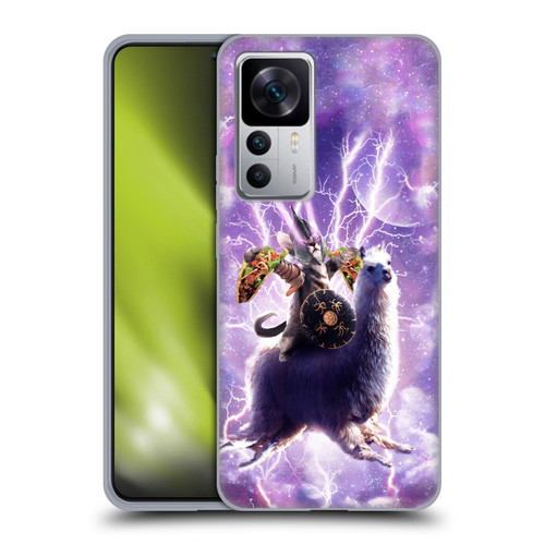 Random Galaxy Space Llama Lazer Cat & Tacos Soft Gel Case for Xiaomi 12T 5G / 12T Pro 5G / Redmi K50 Ultra 5G