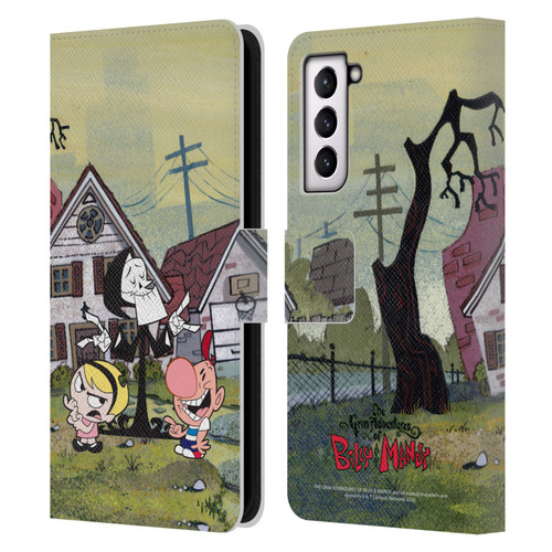 The Grim Adventures of Billy & Mandy Graphics Poster Leather Book Wallet Case Cover For Samsung Galaxy S21 5G