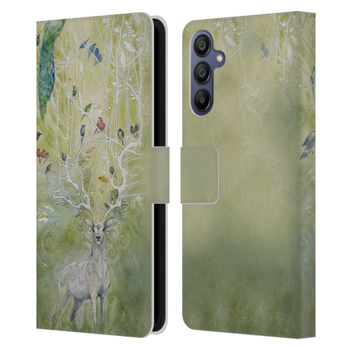 Stephanie Law Stag Sonata Cycle Deer 2 Leather Book Wallet Case Cover For Samsung Galaxy A15
