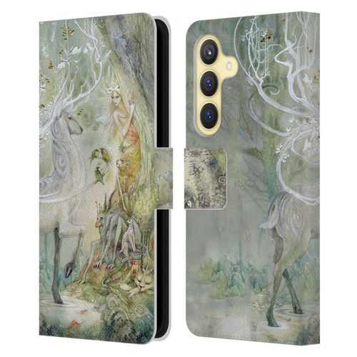 Stephanie Law Stag Sonata Cycle Scherzando Leather Book Wallet Case Cover For Samsung Galaxy S24 5G