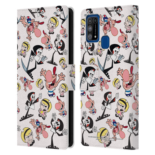 The Grim Adventures of Billy & Mandy Graphics Icons Leather Book Wallet Case Cover For Samsung Galaxy M31 (2020)