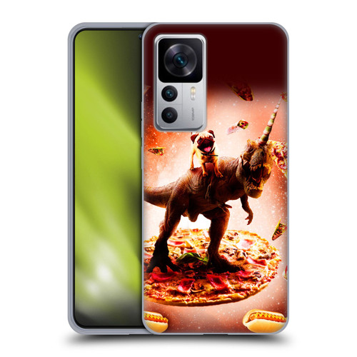 Random Galaxy Space Pizza Ride Pug & Dinosaur Unicorn Soft Gel Case for Xiaomi 12T 5G / 12T Pro 5G / Redmi K50 Ultra 5G