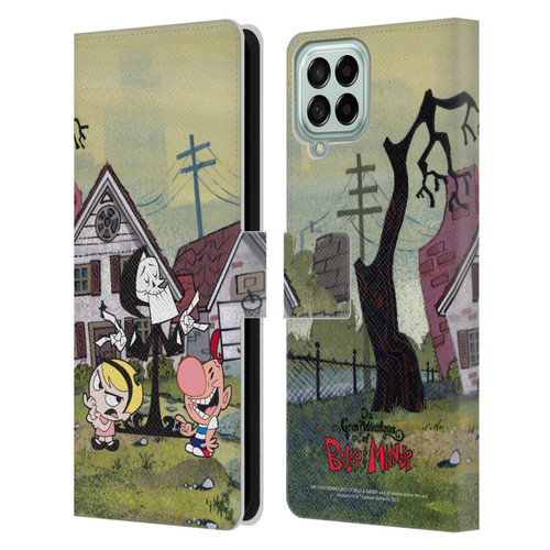 The Grim Adventures of Billy & Mandy Graphics Poster Leather Book Wallet Case Cover For Samsung Galaxy M33 (2022)