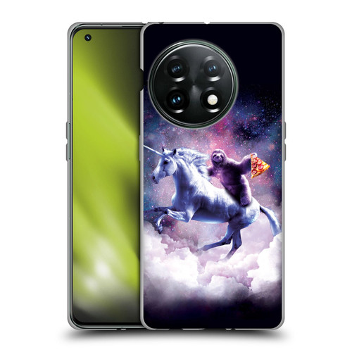 Random Galaxy Space Unicorn Ride Pizza Sloth Soft Gel Case for OnePlus 11 5G
