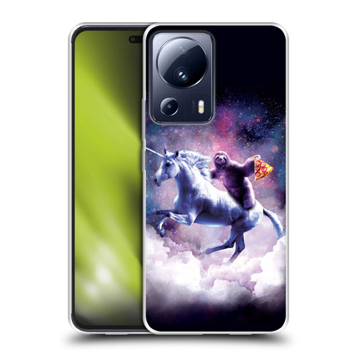 Random Galaxy Space Unicorn Ride Pizza Sloth Soft Gel Case for Xiaomi 13 Lite 5G
