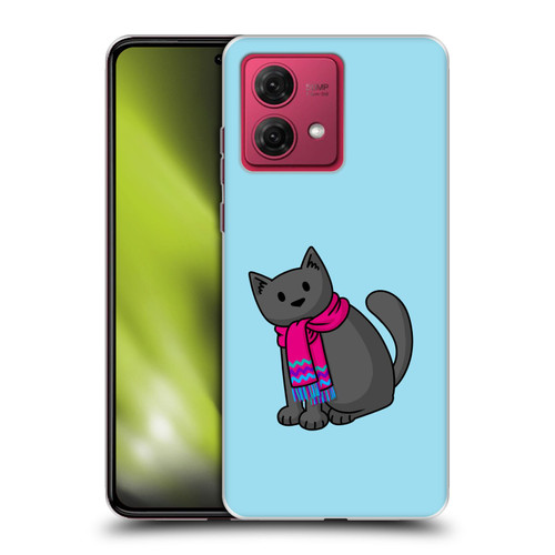 Beth Wilson Doodlecats Cold In A Scarf Soft Gel Case for Motorola Moto G84 5G