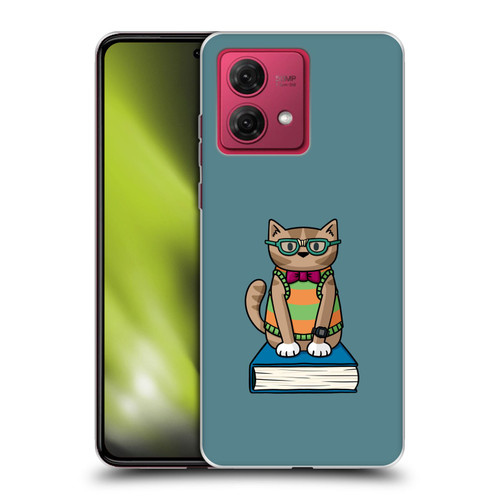Beth Wilson Doodlecats Nerd Soft Gel Case for Motorola Moto G84 5G