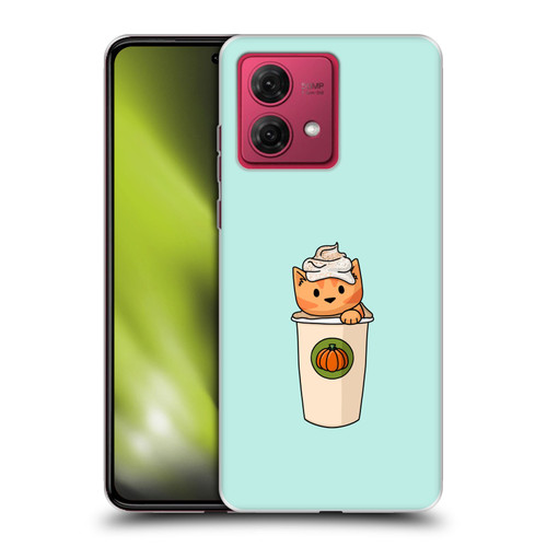 Beth Wilson Doodlecats Pumpkin Spice Latte Soft Gel Case for Motorola Moto G84 5G