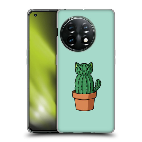 Beth Wilson Doodlecats Cactus Soft Gel Case for OnePlus 11 5G