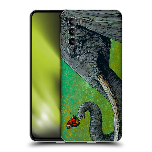 David Lozeau Colourful Grunge The Elephant Soft Gel Case for Motorola Moto G82 5G