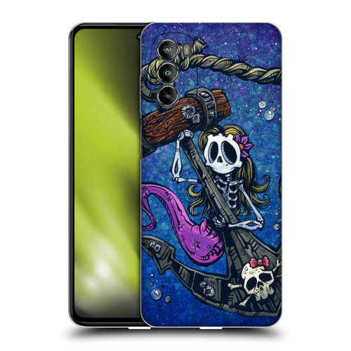 David Lozeau Colourful Grunge Mermaid Anchor Soft Gel Case for Motorola Moto G82 5G