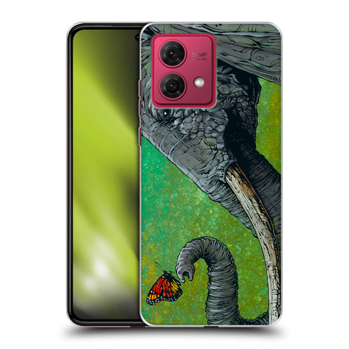 David Lozeau Colourful Grunge The Elephant Soft Gel Case for Motorola Moto G84 5G
