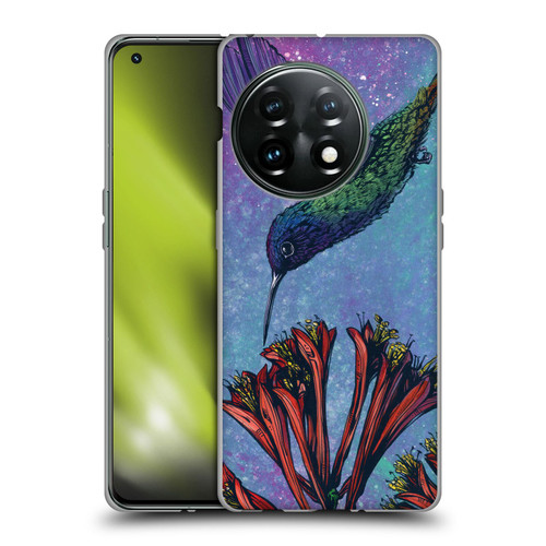 David Lozeau Colourful Grunge The Hummingbird Soft Gel Case for OnePlus 11 5G