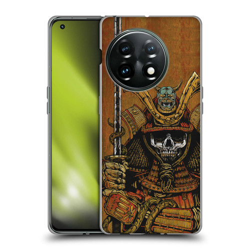 David Lozeau Colourful Grunge Samurai Soft Gel Case for OnePlus 11 5G