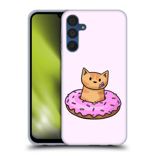 Beth Wilson Doodlecats Donut Soft Gel Case for Samsung Galaxy A15