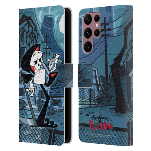 The Grim Adventures of Billy & Mandy Graphics Grim Leather Book Wallet Case Cover For Samsung Galaxy S22 Ultra 5G