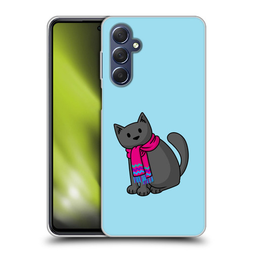 Beth Wilson Doodlecats Cold In A Scarf Soft Gel Case for Samsung Galaxy M54 5G