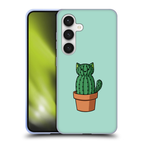 Beth Wilson Doodlecats Cactus Soft Gel Case for Samsung Galaxy S24 5G