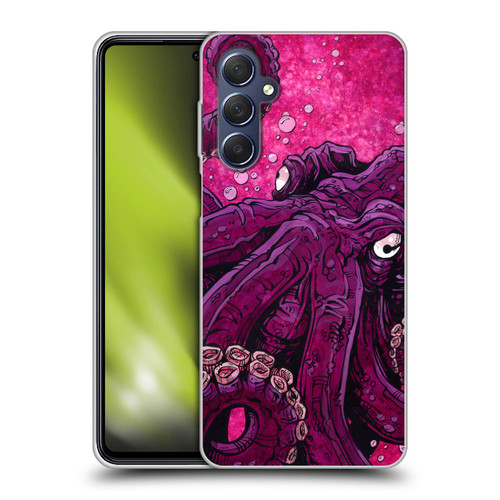 David Lozeau Colourful Grunge Octopus Squid Soft Gel Case for Samsung Galaxy M54 5G