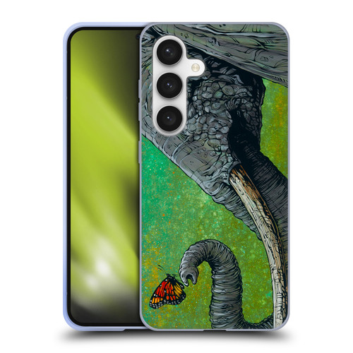 David Lozeau Colourful Grunge The Elephant Soft Gel Case for Samsung Galaxy S24 5G