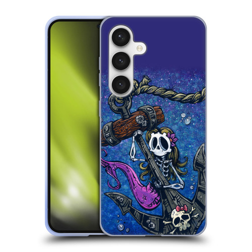 David Lozeau Colourful Grunge Mermaid Anchor Soft Gel Case for Samsung Galaxy S24 5G
