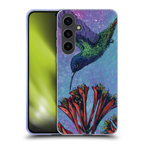David Lozeau Colourful Grunge The Hummingbird Soft Gel Case for Samsung Galaxy S24+ 5G