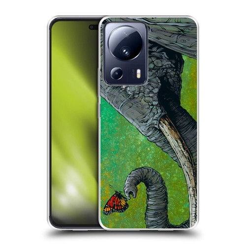 David Lozeau Colourful Grunge The Elephant Soft Gel Case for Xiaomi 13 Lite 5G