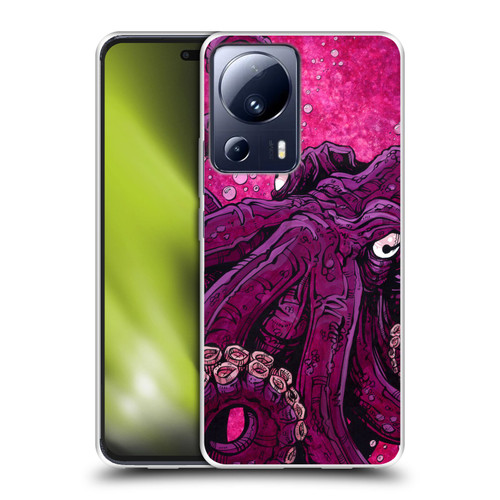 David Lozeau Colourful Grunge Octopus Squid Soft Gel Case for Xiaomi 13 Lite 5G