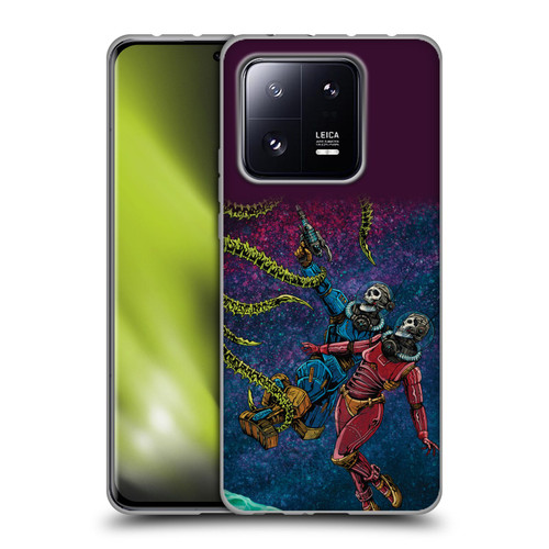 David Lozeau Colourful Grunge Astronaut Space Couple Love Soft Gel Case for Xiaomi 13 Pro 5G