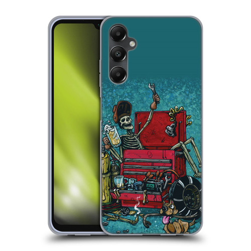 David Lozeau Colourful Art Garage Soft Gel Case for Samsung Galaxy A05s