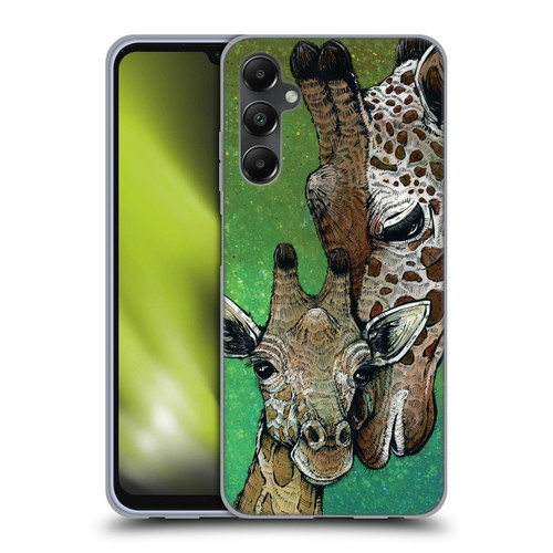 David Lozeau Colourful Art Giraffe Soft Gel Case for Samsung Galaxy A05s
