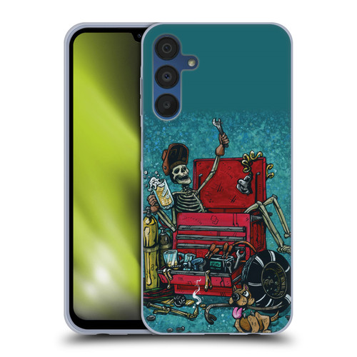 David Lozeau Colourful Art Garage Soft Gel Case for Samsung Galaxy A15