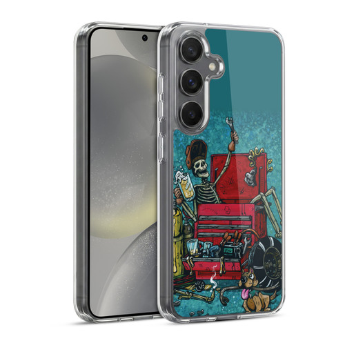 David Lozeau Colourful Art Garage Soft Gel Case for Samsung Galaxy S24 5G & MagSafe