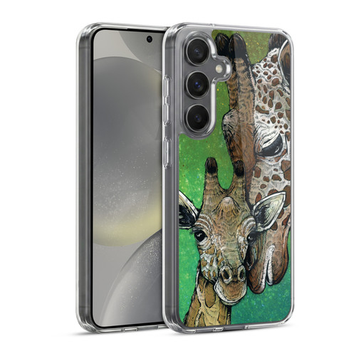 David Lozeau Colourful Art Giraffe Soft Gel Case for Samsung Galaxy S24 5G & MagSafe