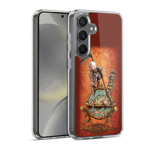 David Lozeau Colourful Art Memento Mori Soft Gel Case for Samsung Galaxy S24 5G & MagSafe