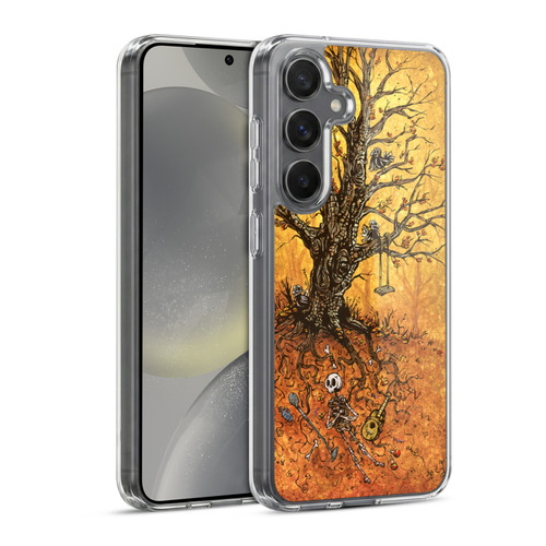 David Lozeau Colourful Art Tree Of Life Soft Gel Case for Samsung Galaxy S24 5G & MagSafe