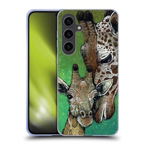 David Lozeau Colourful Art Giraffe Soft Gel Case for Samsung Galaxy S24+ 5G