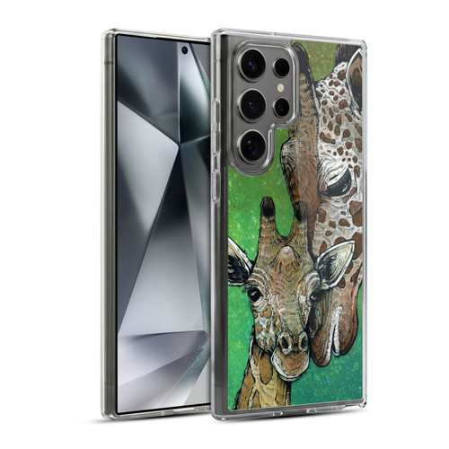 David Lozeau Colourful Art Giraffe Soft Gel Case for Samsung Galaxy S24 Ultra 5G & MagSafe
